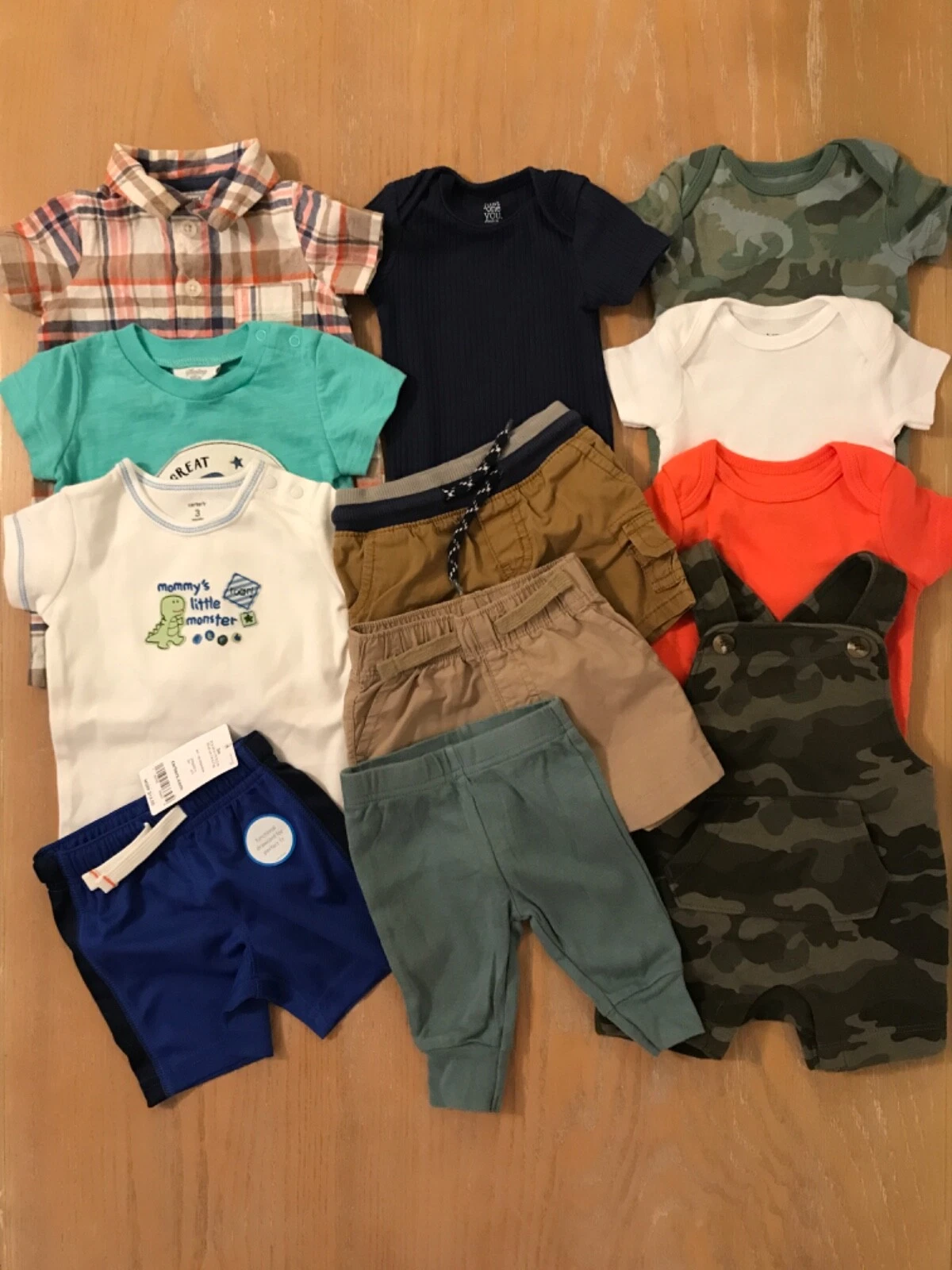 Carter's, Others Infant Boys Clothing Lot of 12 (2 New) Size 0-3, & 3 Months