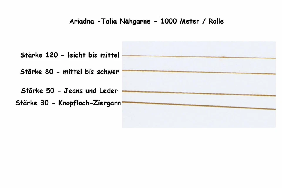 10 x Nähgarn Nähseide für mittelleichte mittel starke Stoffe Jeans Stärke 80 - Bild 2 von 2