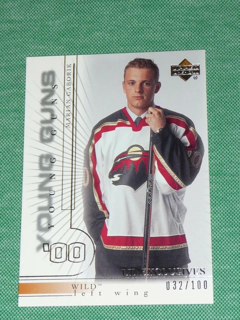 2000-01 UD Exclusives MARIAN GABORIK * 32/100 * Young Guns Rookie RC VERY RARE !