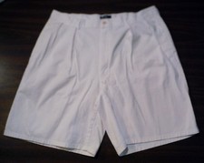 USA Made POLO by Ralph Lauren High Waisted Pleated Cotton Vtg Chino Shorts sz 36
