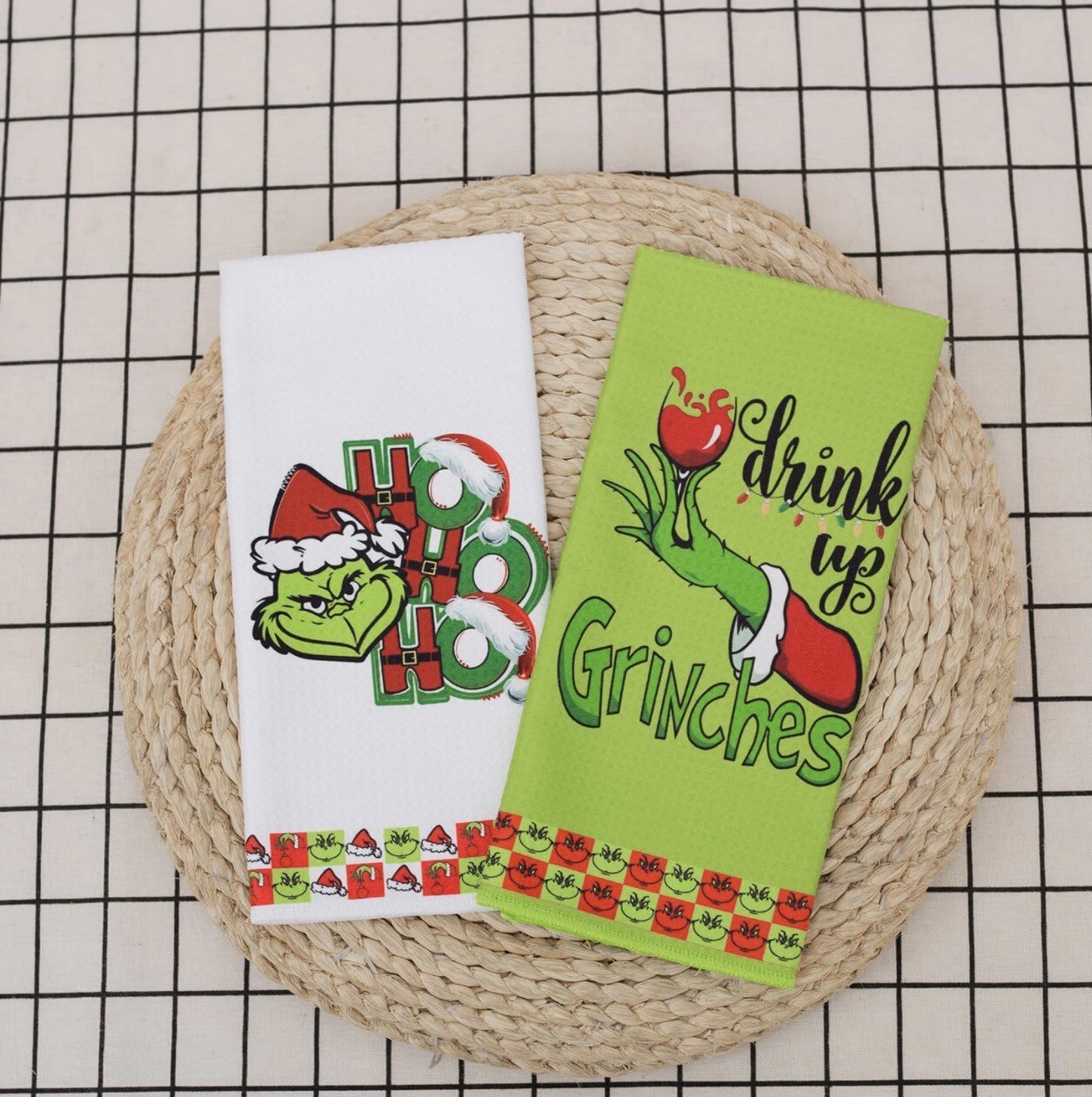 2 Pack Grinch Christmas Hand Towels eBay