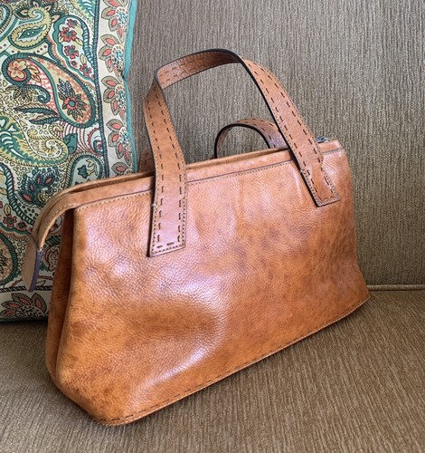 Fossil Vintage Brown Leather Handbag 