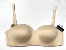 NWT Wacoal Women's 32DDD Staying Power Wireless Strapless Bra 854372 Sand
