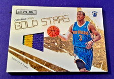 2009 ROOKIES STARS 3 COLOR PATCH CHRIS PAUL JERSEY  GOLD stars game used