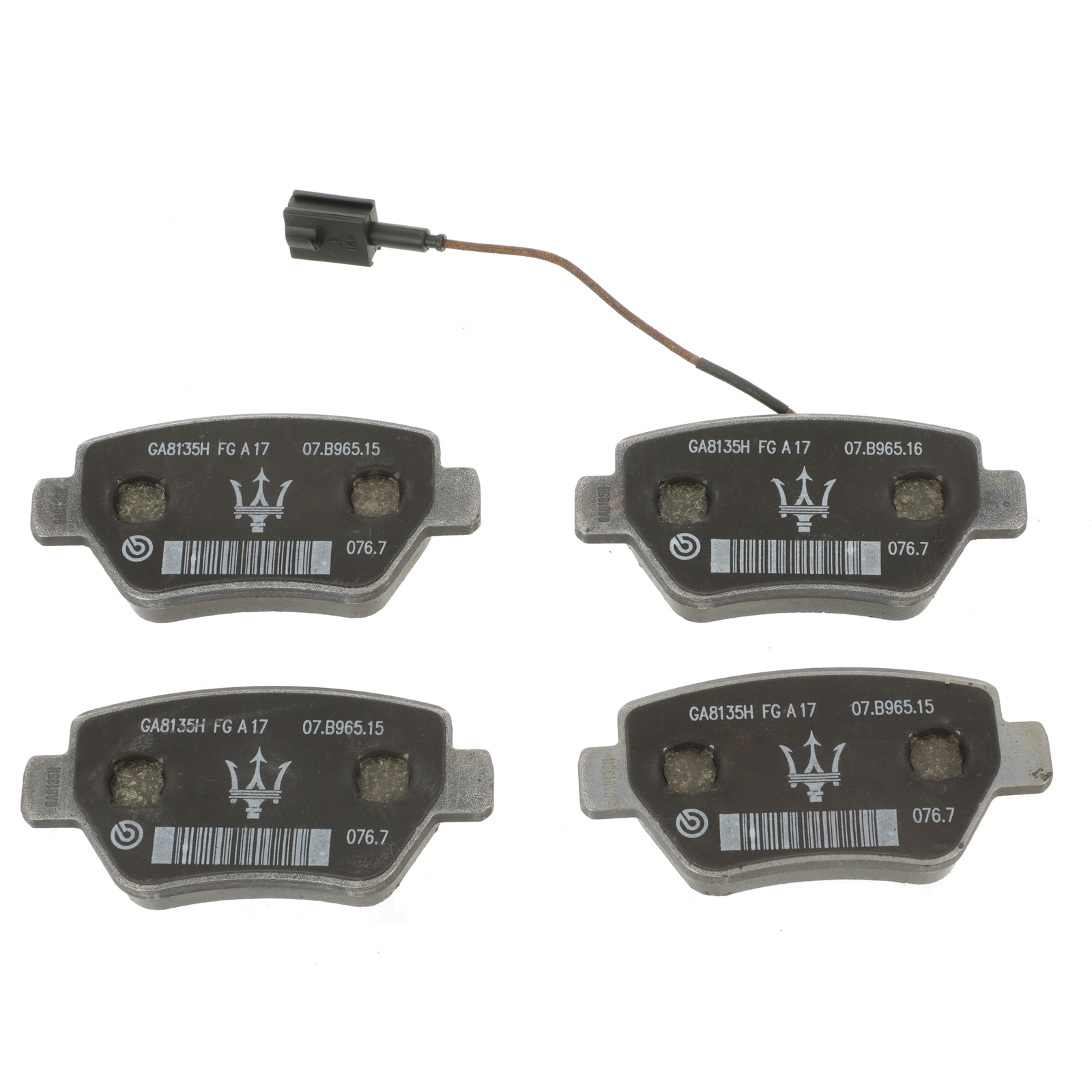 Genuine Maserati 2013-2016 Quattroporte Ghibli Rear Brake Pads Kit 980156042