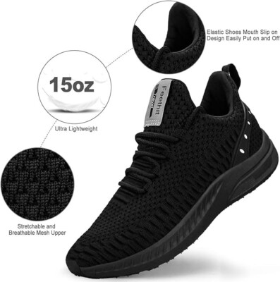 Feethit Mens Slip On Walking Shoes Blade Tennis Shoes Non  display picture 3
