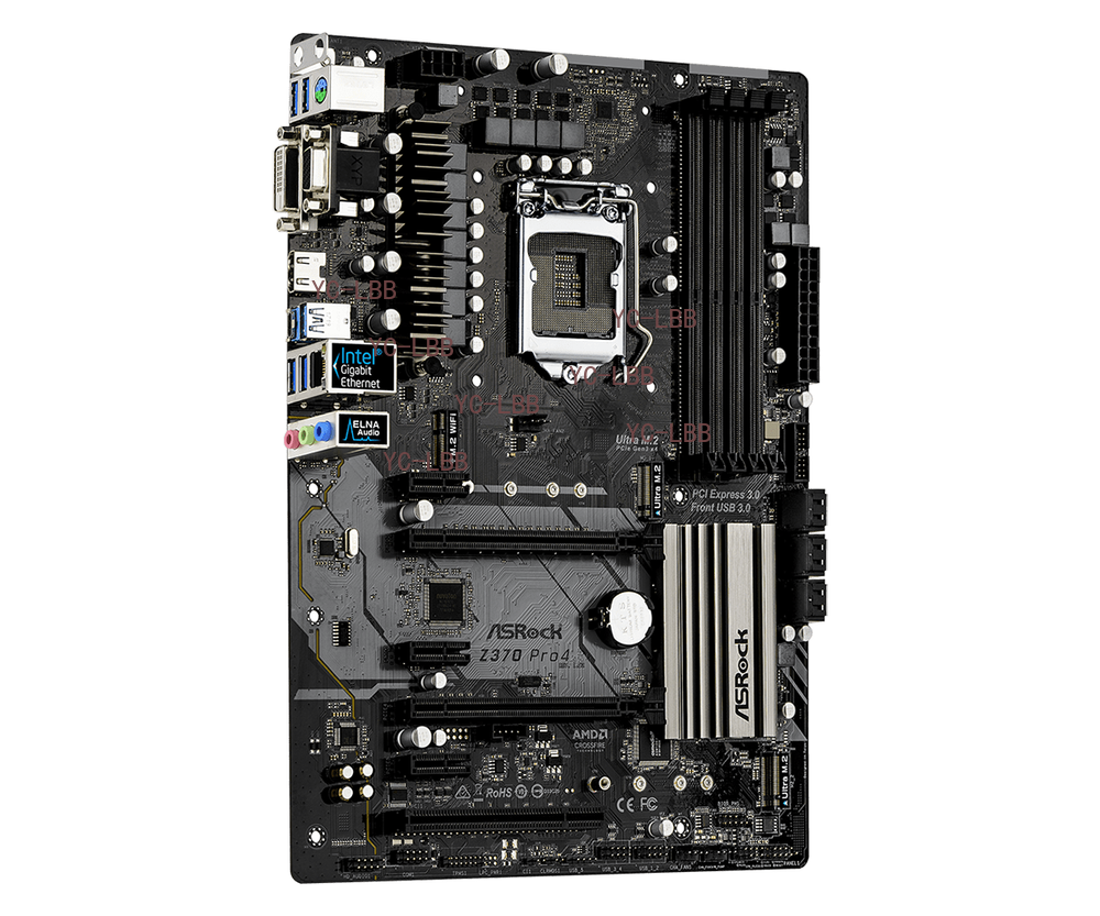 ASRock Z370 Pro4 LGA 1151 Z370 HDMI USB 3.1 2 Ultra M.2 DDR4 ATX