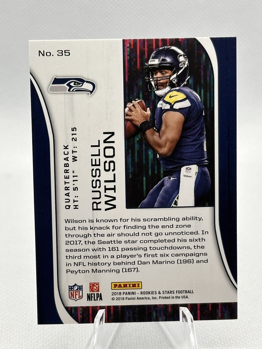 2018 Panini Rookies Stars #35 Russell Wilson Seattle Seahawks Football