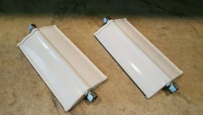 Vintage K-D Junior West Coast Mirror Heads 1970's Truck Muscle Van White KD