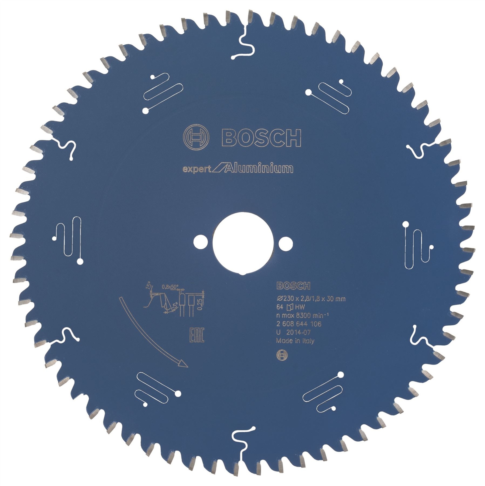 Bosch Circular saw blade Expert Aluminium 230x30x2,8 mm, 64 2608644106