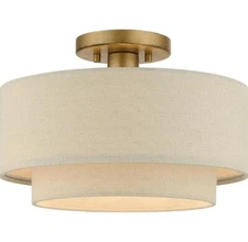 Livex Lighting - 58897-48 - Bellingham - 3 Light Large Semi-Flush Mount In Mid-C