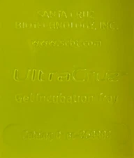 UltraCruz Gel Incubation Small Tray, Yellow