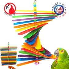 867 Big Stick Colorful Wood Chew Beak Parrot Parrotlet Budgie Macaw African Grey