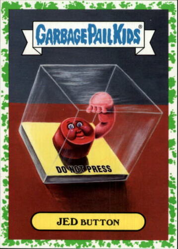 2017 Garbage Pail Kids Adam-Geddon Nuclear Puke #16a Jed Button - Picture 1 of 2