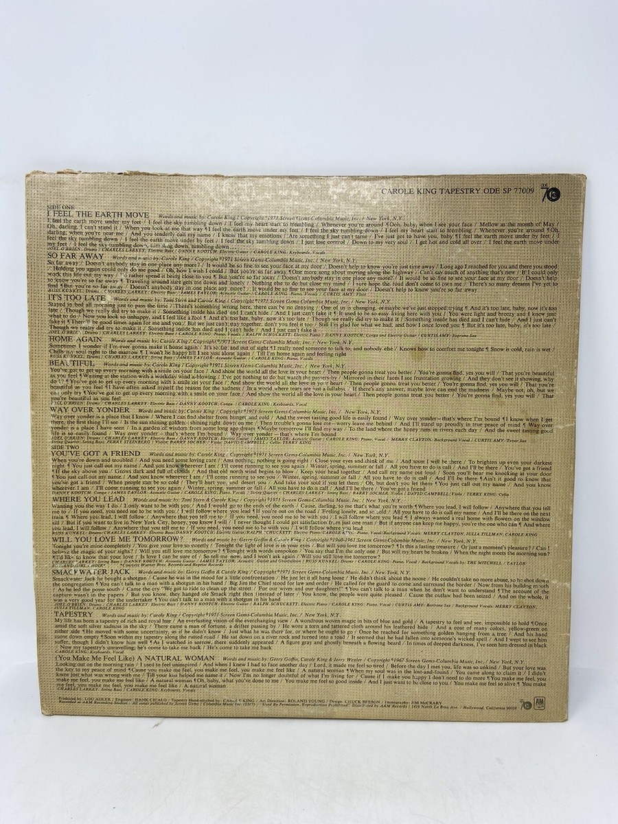 米LP Carole King Tapestry ODESP77009 Ode Records /00400 Carole King - Tapestry Record 33 RPM 12