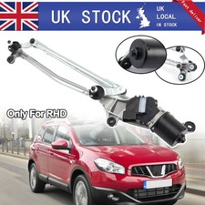 For Nissan Qashqai Front Windscreen Wiper Motor & Linkage Complete 2007-2013 RHD
