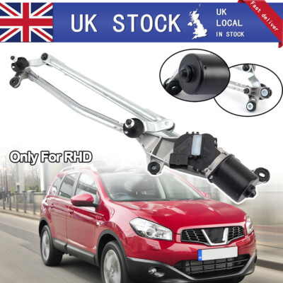 For Nissan Qashqai Front Windscreen Wiper Motor & Linkage Complete 2007-2013 RHD