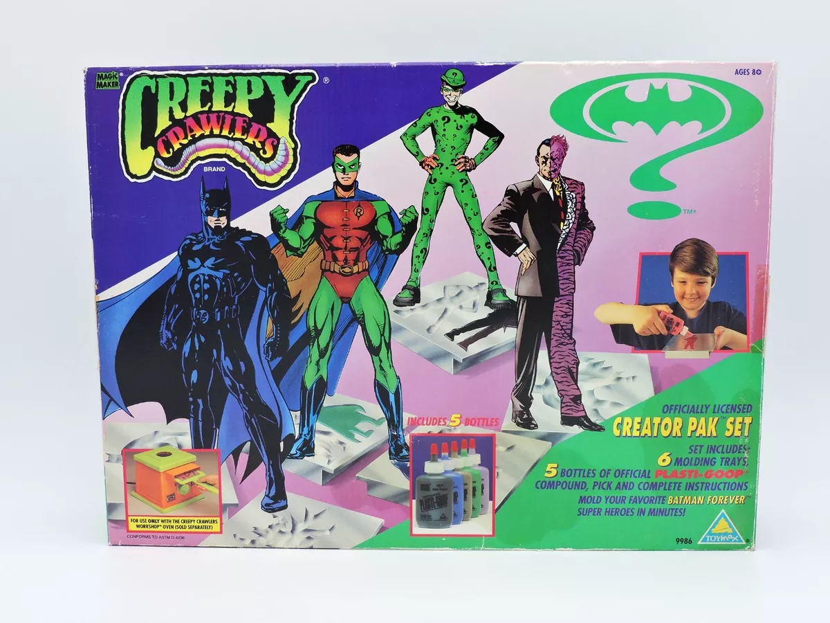 Magic Maker CREEPY CRAWLERS Creator Pak Set BATMAN FOREVER Toymax OPEN BOX  1995