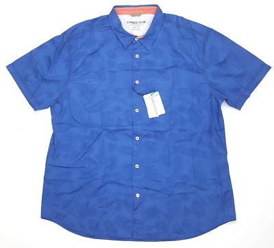 Cypress Club Men’s Short Sleeve Woven Shirt Charcoal Bamboo - Foto 11