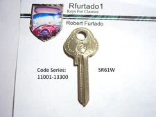 Key Blank for Vintage Volvo ignition 1963 to 1967 (see code series) SR61W