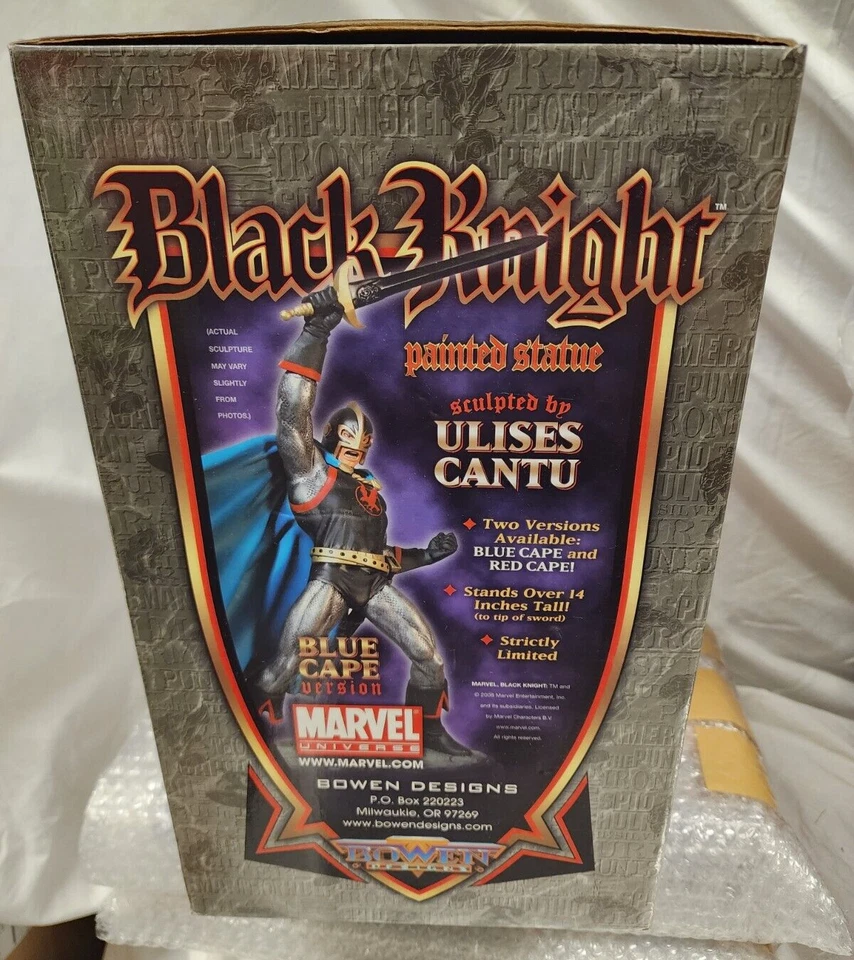 BOWEN DESIGNS CABALLERO NEGRO Cabo Rojo Variante #179/300 ESTATUA DE POLYSTONE Sideshow Foto 2 de 4