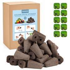50 Pack Square Starter Pods for Indoor Hydroponics Growing System, 50pcs Squa... 0.38 per gallon