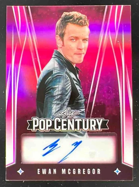 2025 Leaf Metal Pop Century Prismatic Pink #BA-EMG Ewan McGregor Auto /5