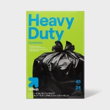Heavy-Duty Contractor Flap-Tie Trash Bags - 4...