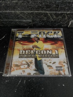 T-ROCK - DEFCON 1 LYRICAL WARFARE 2003 Memphis Gangsta Rap CD E-40 DJ Paul Juicy