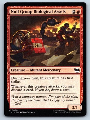 MTG Null Group Biological Assets Normal C Teenage Mutant Ninja Turtles TMT 98 NM