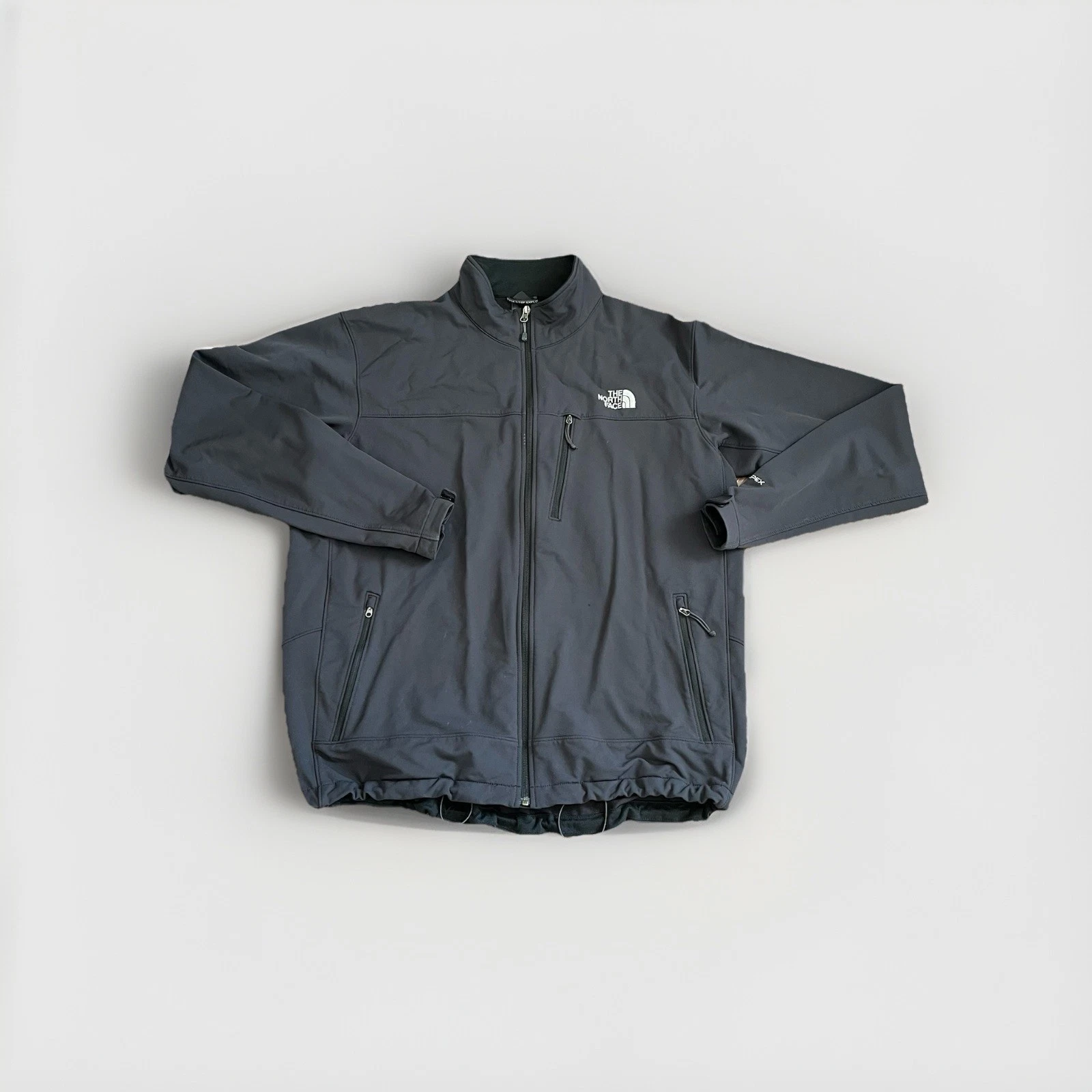 The North Face Apex Bionic Softshell Jacket Black Full Zip Mens Size XXL