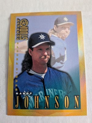 1998 Donruss Studio Studio Proofs Gold 34 Randy Johnson /300 HOF