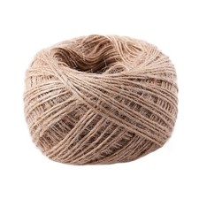 2X(100 Meter - Natur Strukturiert Hessische Jute Garn Schnur 1mm L3H8)3553