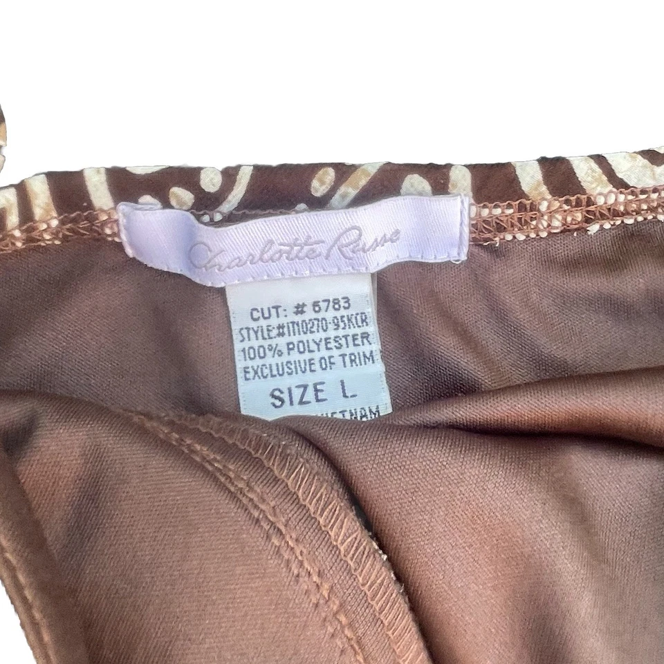 De Colección Charlotte Russe Babydoll Halter Top Floral Cuentas Grande Hada Tropical Y2K Foto 2 de 3