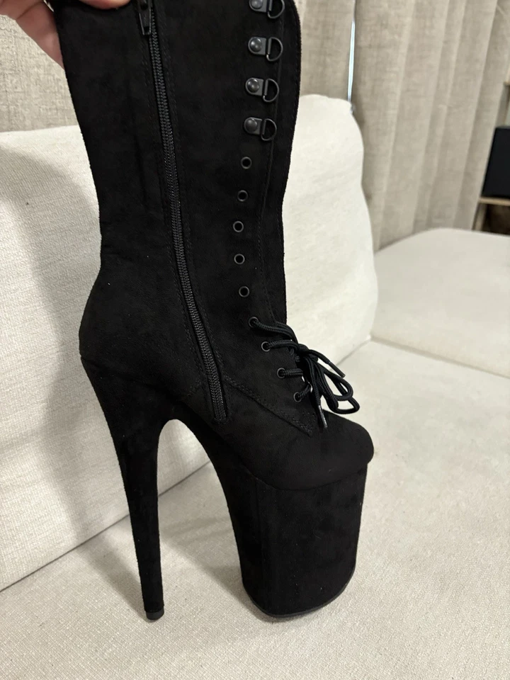 Botas de tacón cómodas Pleaser de marca sin usar para mujer talla 6 Foto 3 de 4