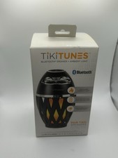 Tikitunes 001 Black Portable Wireless Bluetooth Ambient Flame Light Speaker
