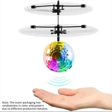 LED Flying Ball RC Infrared Induction Drone Gesture Control Colorful Light Toy