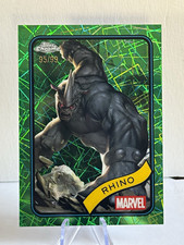 2025 Topps Chrome Marvel Rhino Hulk Green Lazer Refractor /99 #39 95/99