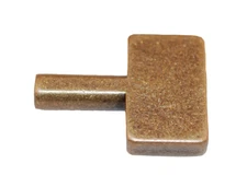 Victorian Style Wide Antique Brass Lamp Socket Replacement Turn Key 4-36 thread