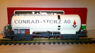 LGB White Four Axle RhB Conrad Storz AG Tank Car LGB No. 47832 Original Packaging