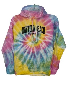 Daytona Beach Tie Dyed Hooded Sweatshirt Women s Sz S Hoodie Destinations Brand