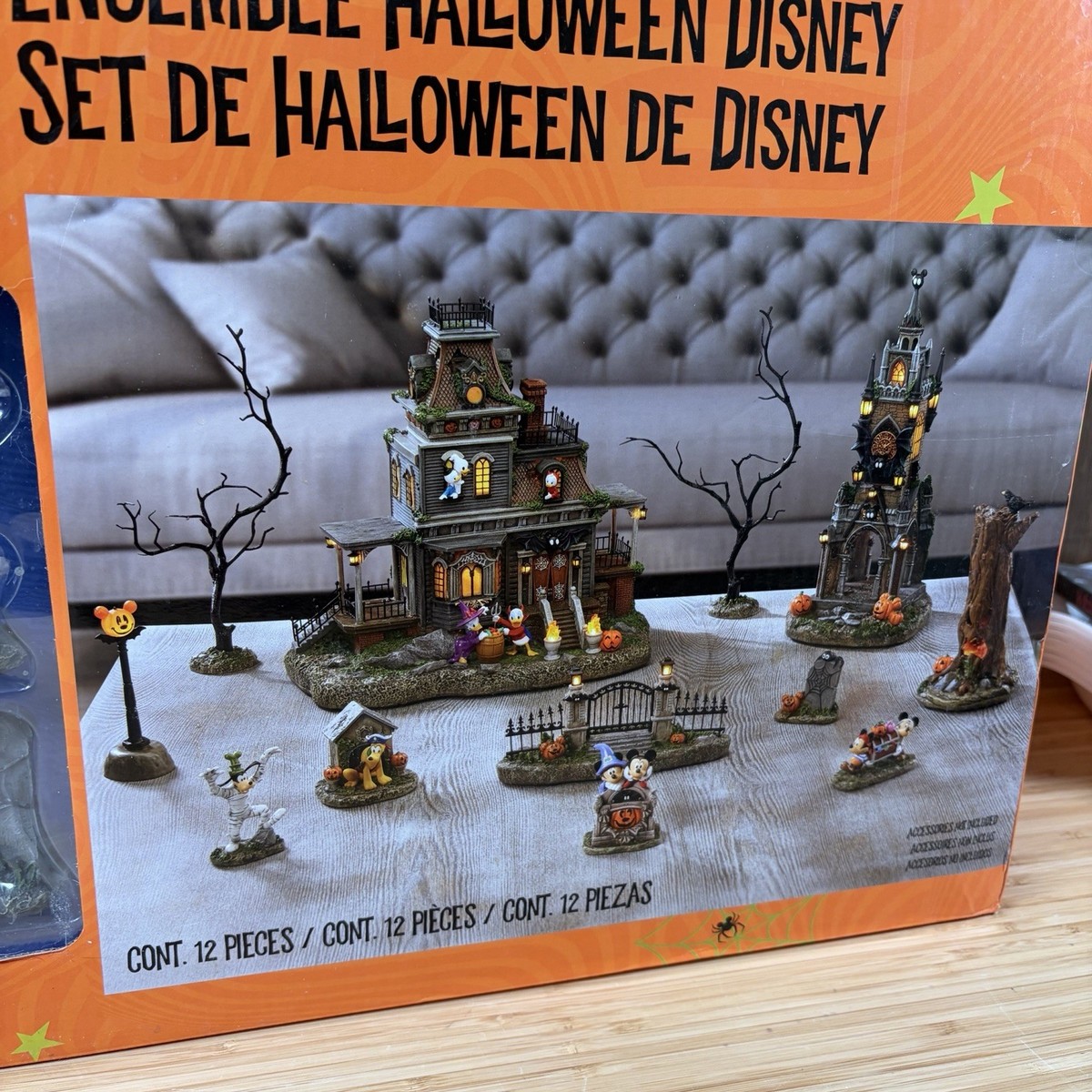 Disney (1598494) 12-Piece Halloween Village Set for sale online | eBay