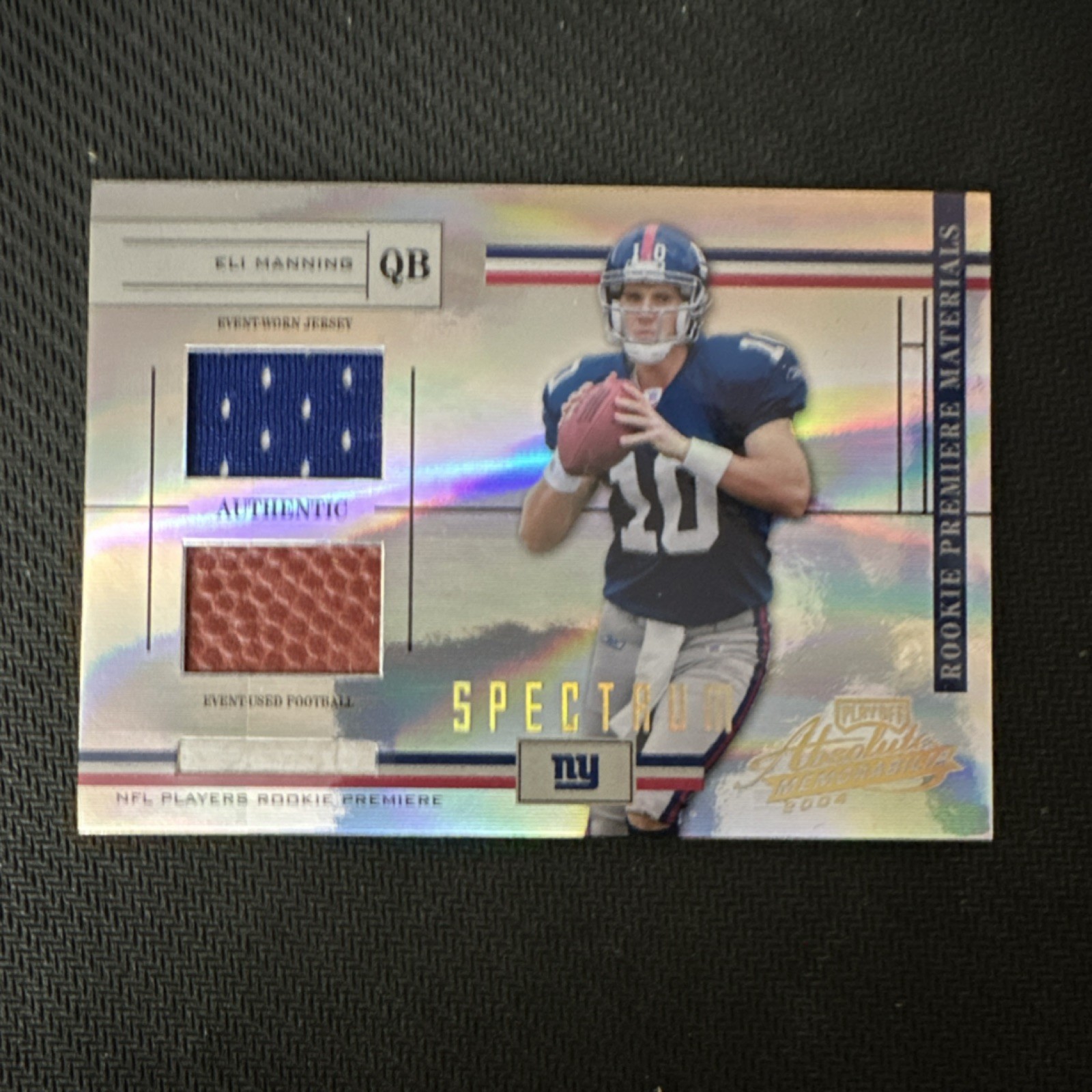 Eli Manning Playoff Absolute Memorabilia #225 Spectrum
