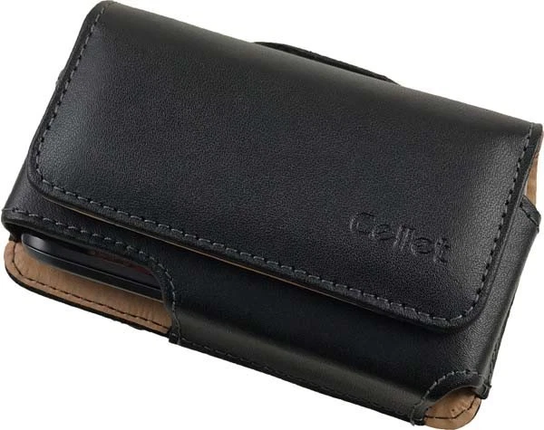CELLET NOBLE BLACK LEATHER CASE BELT CLIP FOR BLACKBERRY CURVE 9360 9330 8330 - Image 2 of 4