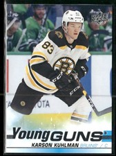 2019-20 Upper Deck Karson Kuhlman Young Guns RC #248 Boston Bruins