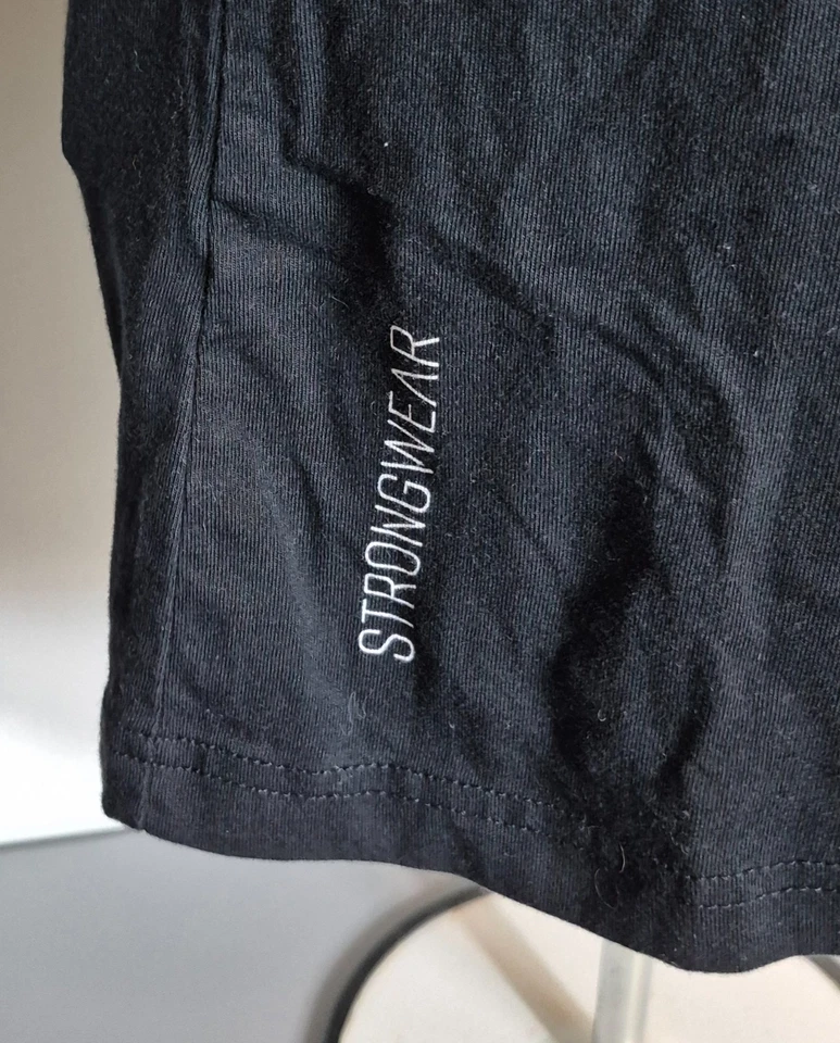 A7 Strongwear Bar Grip Womens Fitness Powerlifting Shirt M Black Orange SUISSE - Image 3 of 4