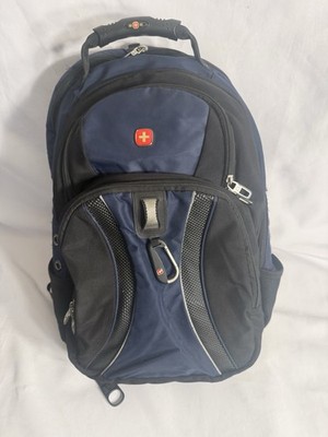 SwissGear Blue Black Backpack Laptop Travel School Bag Airflow Padding