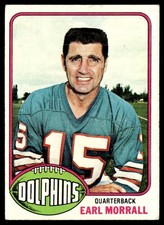 1976 Topps Card Football Earl Morrall Miami Dolphins #93 EX-MT