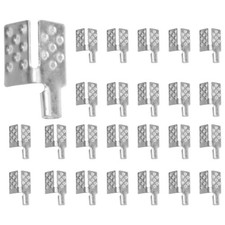 80Pcs Carbon Thermal Film Clamp Connector, Warm Floor Copper Plated Silver9526