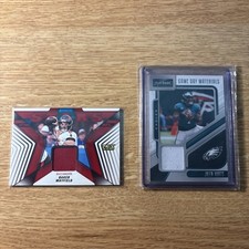 NFL Baker Mayfield and Jalen Hurts Patch Cards
